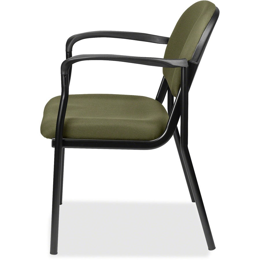 Eurotech Dakota 8011 Guest Chair - Leaf Seat Color - Fabric Seat Material - Leaf Back Color - Fabric Back Material - Steel Frame Material - Four-legged Base - Expo Leaf - 1 Each