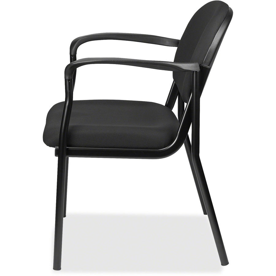Eurotech Dakota 8011 Guest Chair - Tuxedo Seat Color - Fabric Seat Material - Tuxedo Back Color - Fabric Back Material - Steel Frame Material - Four-legged Base - Expo Tuxedo - 1 Each