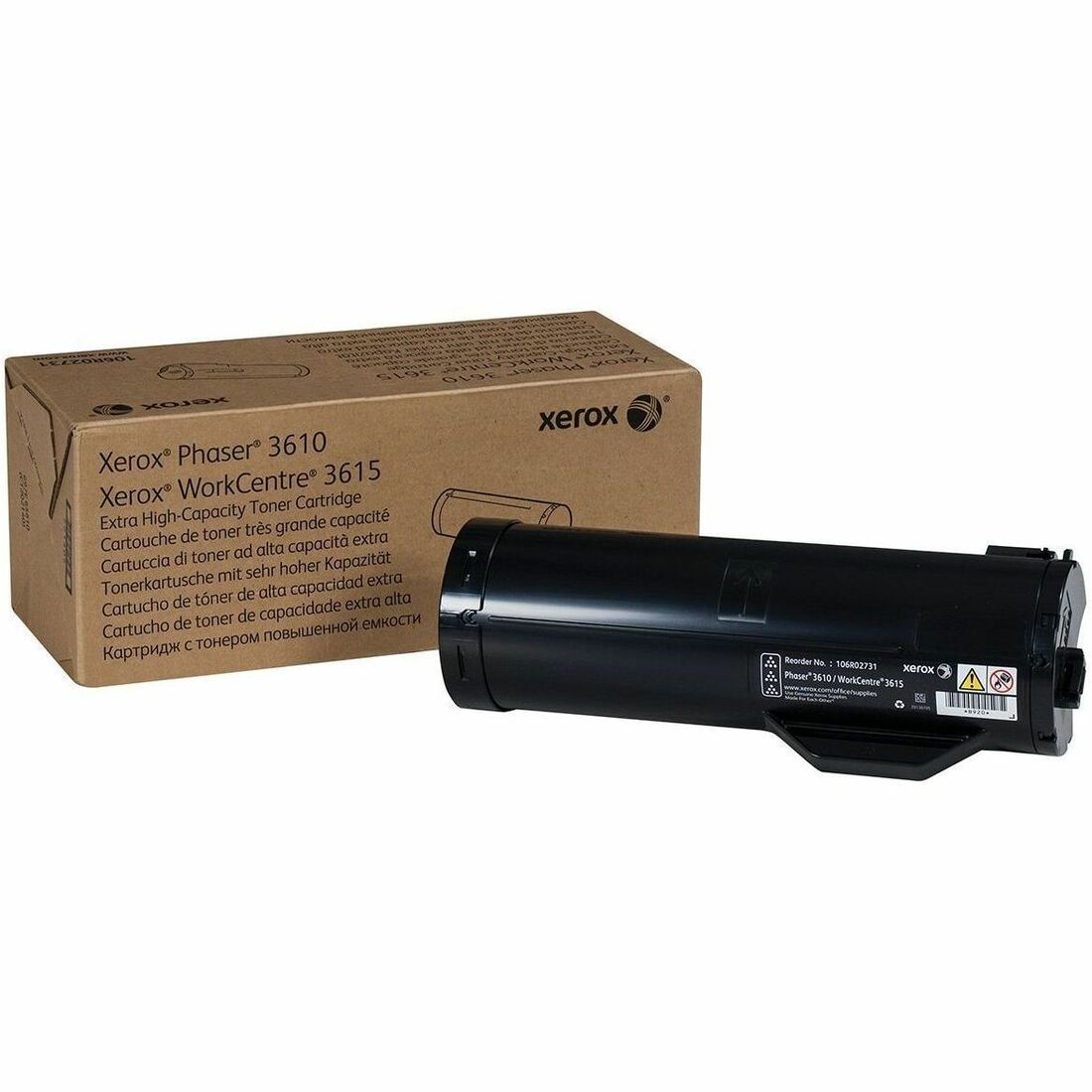 Xerox Original Extra High Yield Laser Toner Cartridge - Black - 1 Each - 25300 Pages