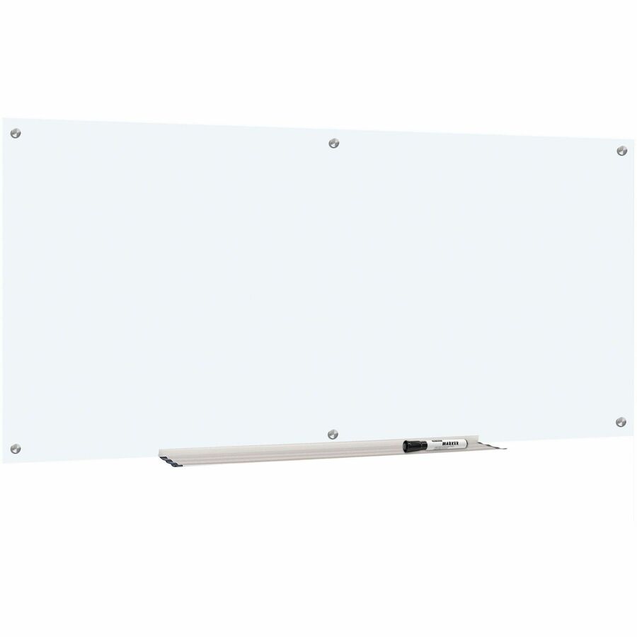 Lorell Dry-Erase Glass Board - 72" (6 ft) Width x 36" (3 ft) Height - Frost Glass Surface - Rectangle - Stain Resistant, Ghost Resistant - Assembly Required - 1 Each