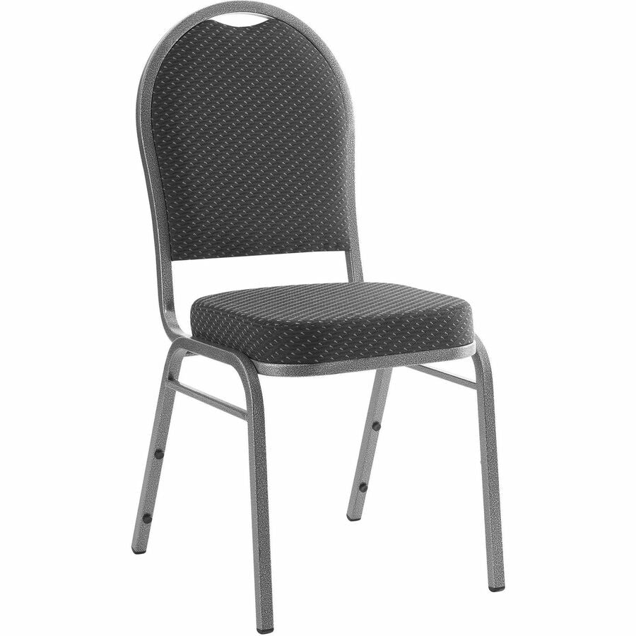 Lorell Round High-Back Upholstered Stack Chairs