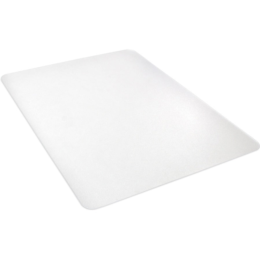 Lorell Big & Tall Chairmat - Hard Floor, Vinyl Floor, Tile Floor, Wood Floor - 60" Length x 46" Width x 0.133" Thickness - Rectangular - Polycarbonate - Clear - 1 Each