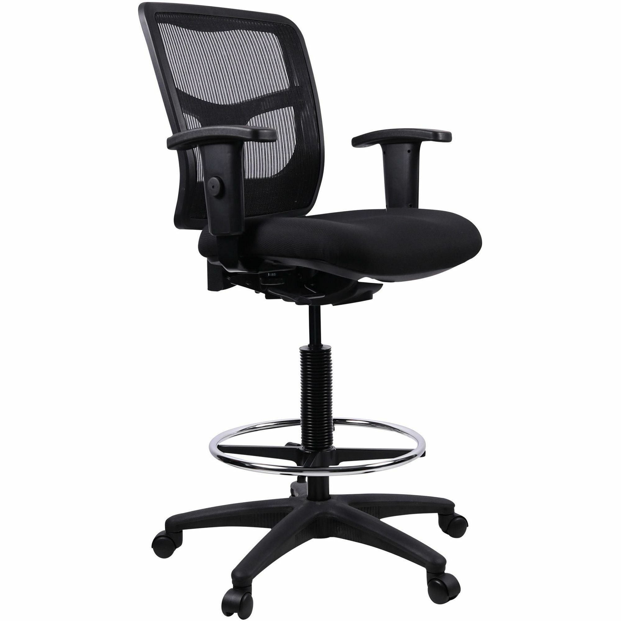 Lorell Ratchet Back Mesh Mid-Back Stool