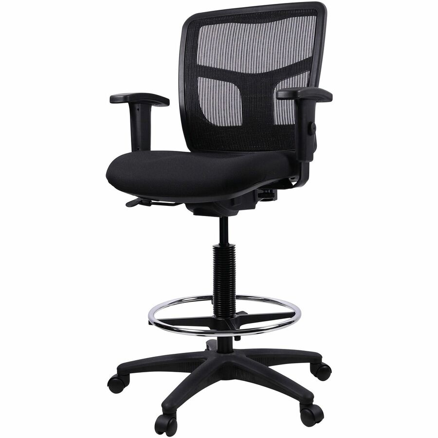 Lorell Ratchet Back Mesh Mid-Back Stool