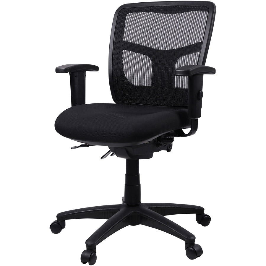 Lorell Ergomesh Swivel Mesh Mid-back Office Chair