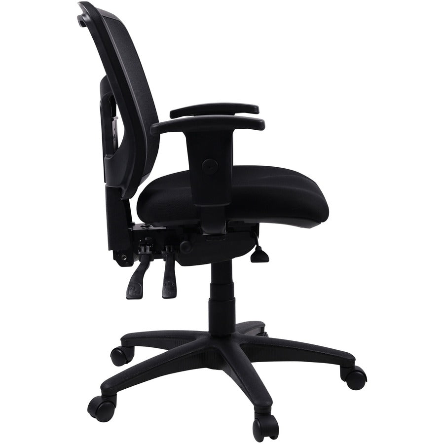 Lorell Ergomesh Swivel Mesh Mid-back Office Chair