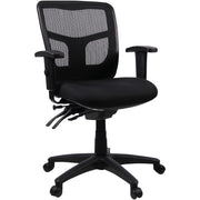 Lorell Ergomesh Swivel Mesh Mid-back Office Chair