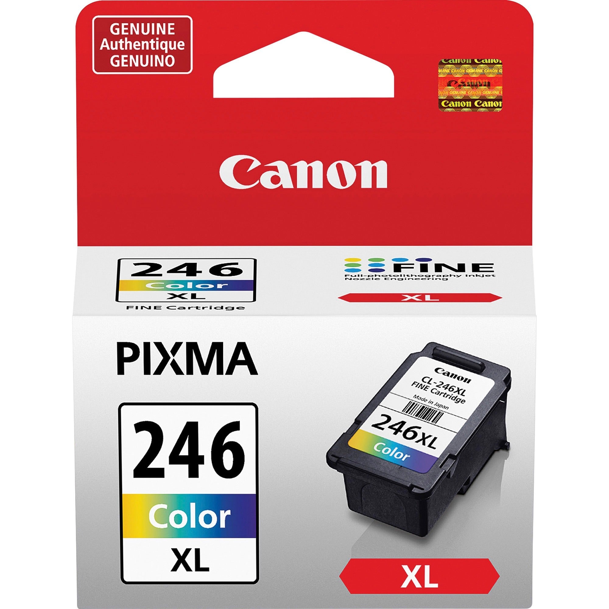 Canon CL-246XL Original Extra Large Yield Inkjet Ink Cartridge - Tri-color - 1 Each