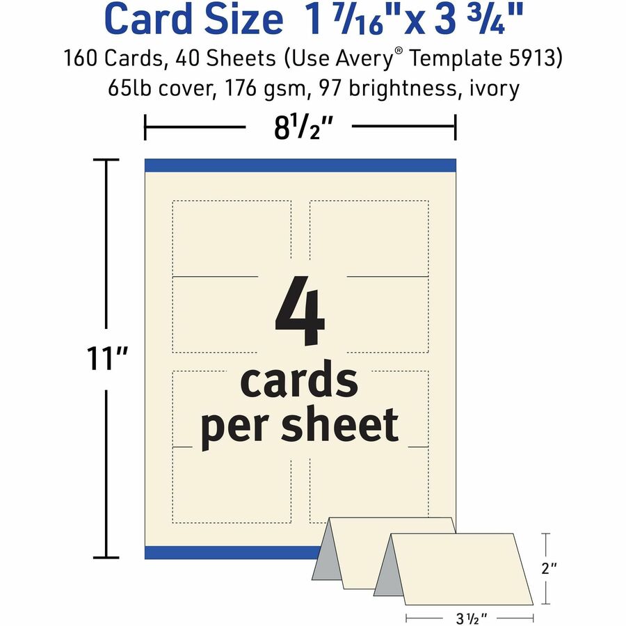 Avery&reg; Sure Feed Tent Cards