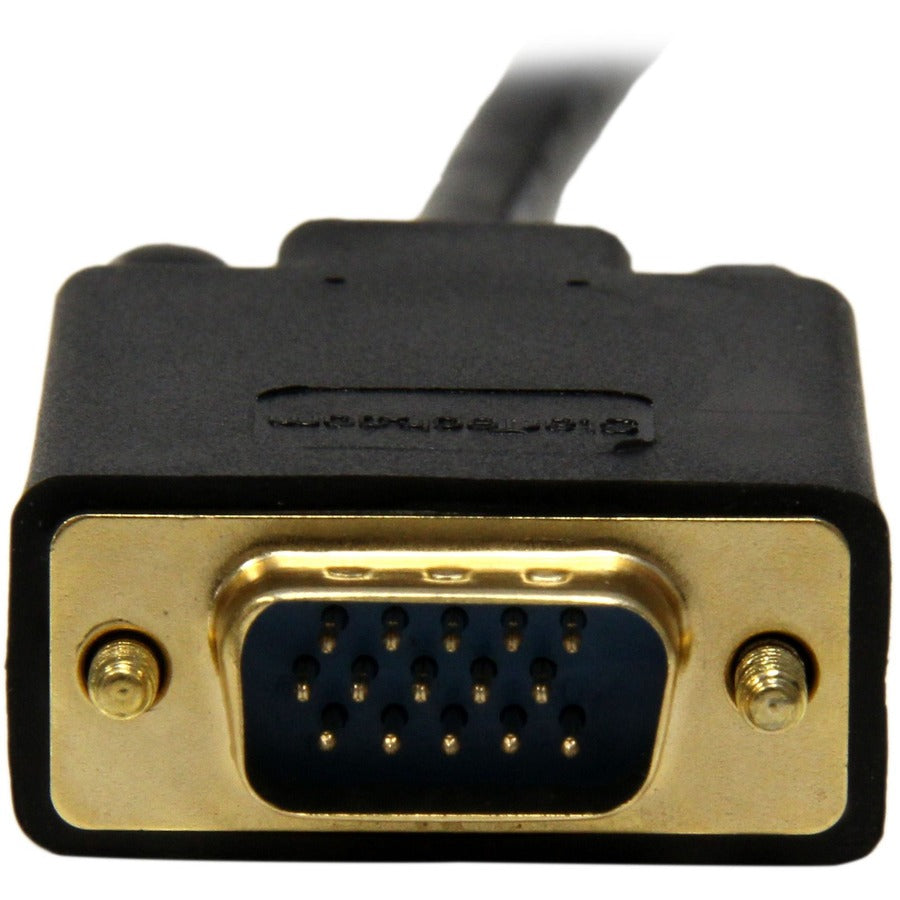StarTech.com Mini DisplayPort to VGA Video Cable Adapter, 10 ft, Black, 1 Each