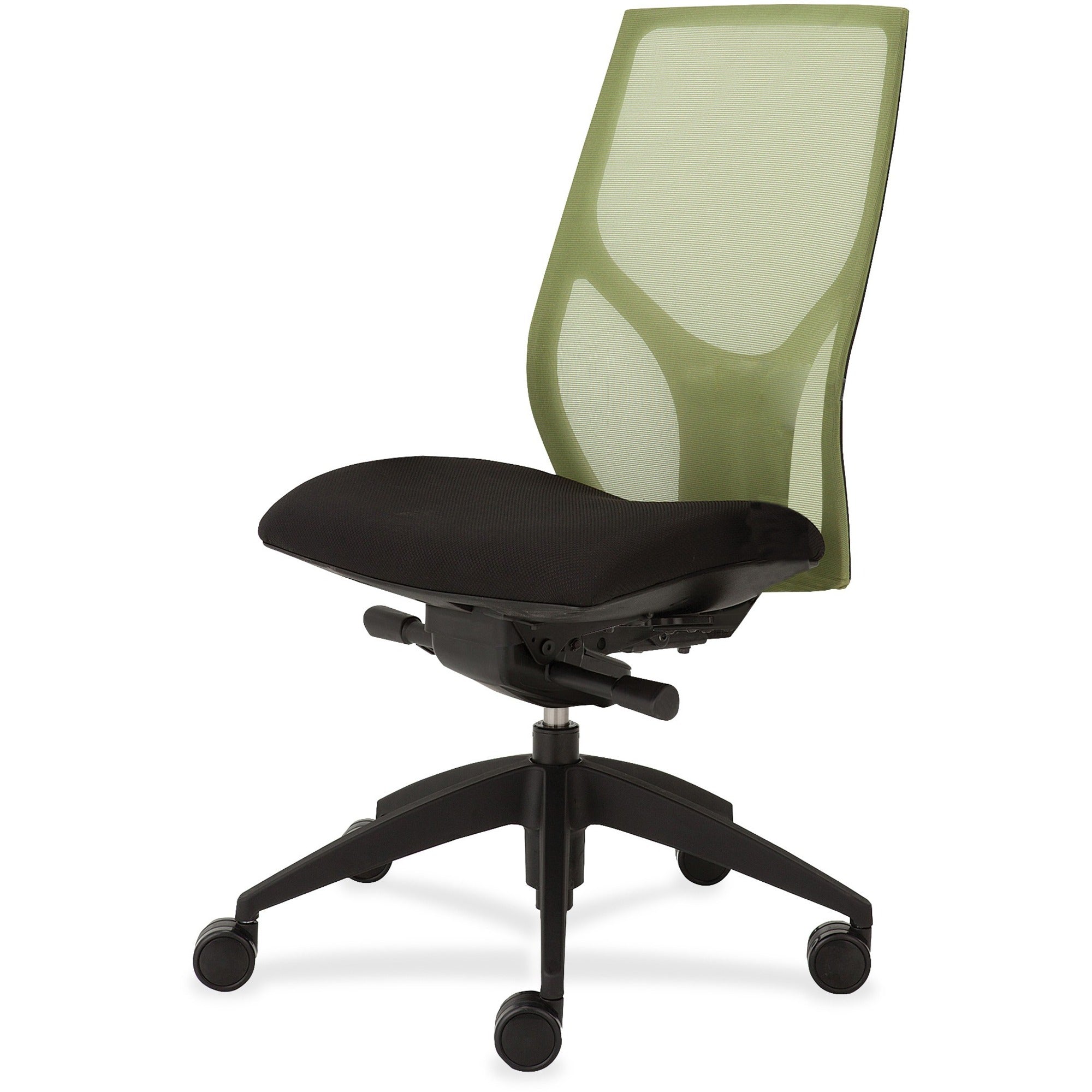 9 to 5 Seating Vault 1460 Armless Task Chair, Black Mesh Back, Black Seat, 5-Star Base, Adjustable Height and Depth, 1 Each