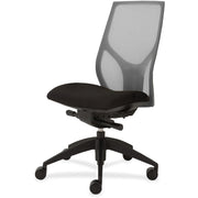 9 to 5 Seating Vault 1460 Armless Task Chair, Black Mesh Back, Black Seat, 5-Star Base, 1 Each