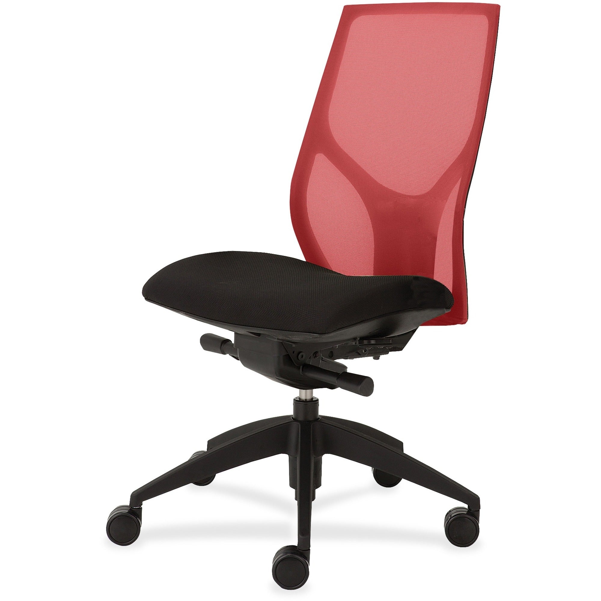 9 to 5 Seating Vault 1460 Armless Task Chair, Black Mesh Back, Black Seat, 5-Star Base, 1 Each