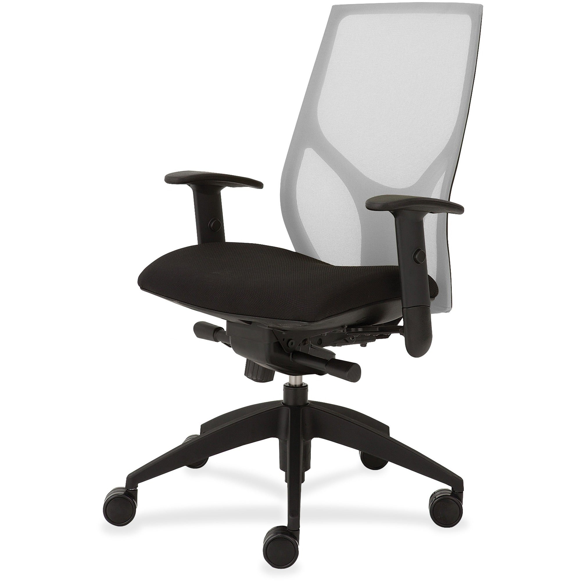 9 to 5 Seating Vault 1460 Task Chair, Black Mesh Back, Adjustable Arms, 5-Star Base, 1 Each