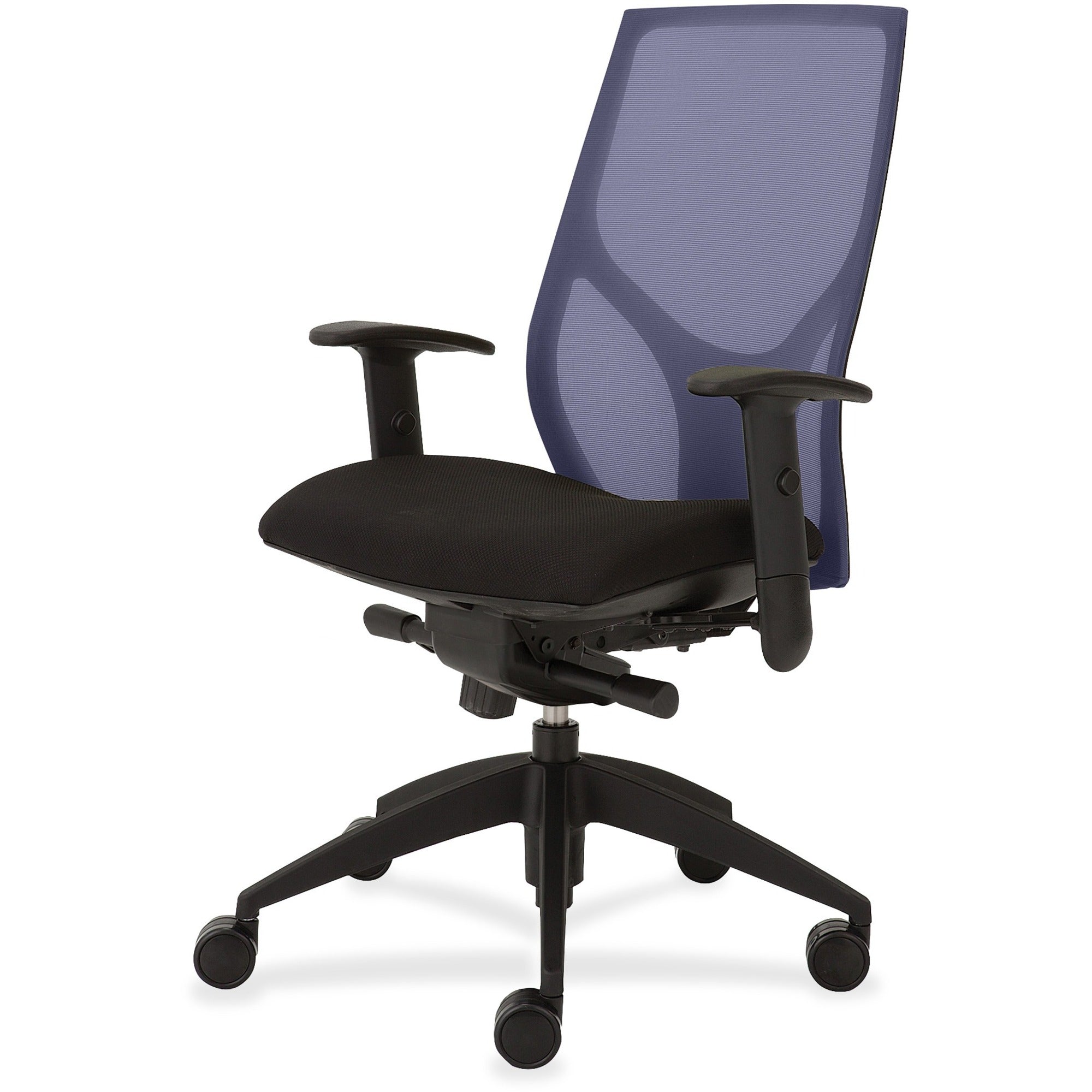 9 to 5 Seating Vault 1460 Task Chair, Black Seat, Mesh Back, 5-Star Base, Adjustable Arms and Back, 1 Each