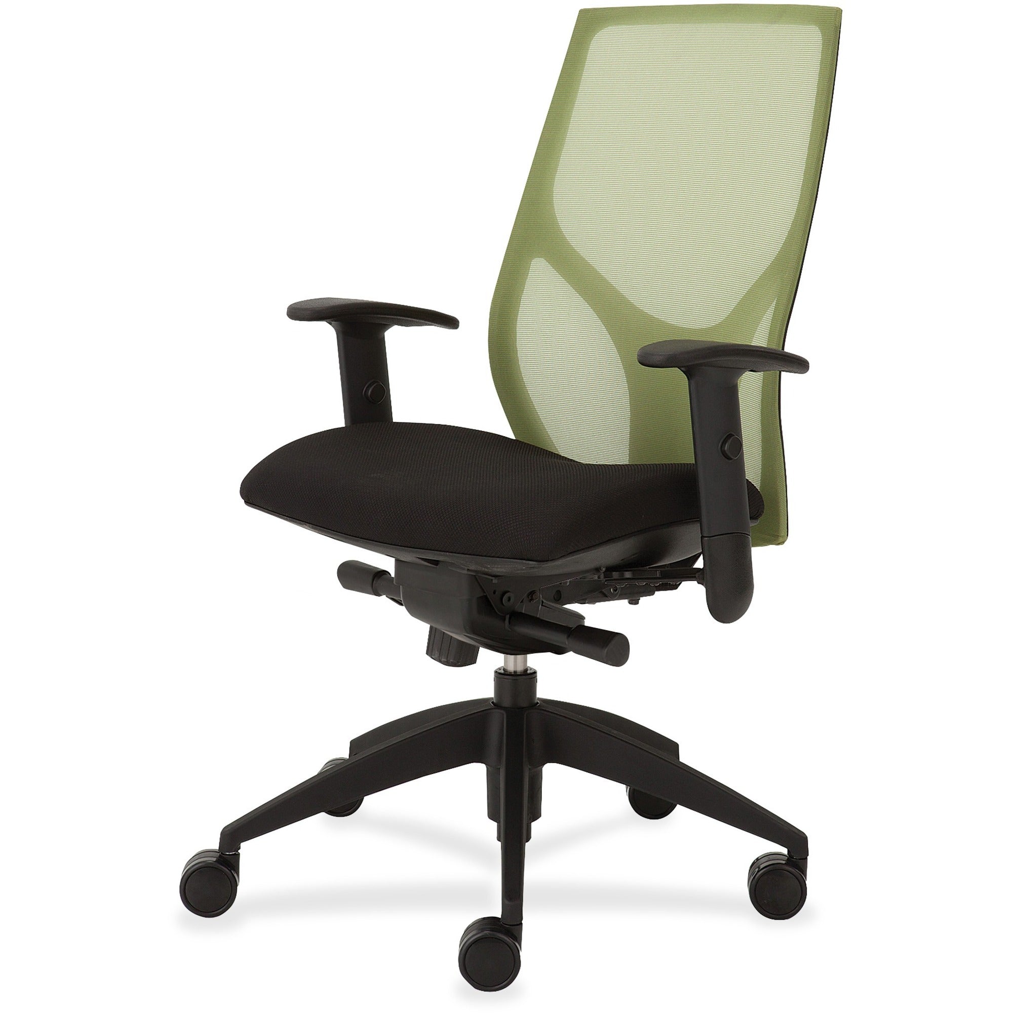 9 to 5 Seating Vault 1460 Task Chair, Black Mesh Back, Black Seat, 5-Star Base, Adjustable Arms, 1 Each