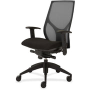 9 to 5 Seating Vault 1460 Task Chair, Black Mesh Back, Adjustable Arms, 5-Star Black Base, 20" Wide Seat, 1 Each
