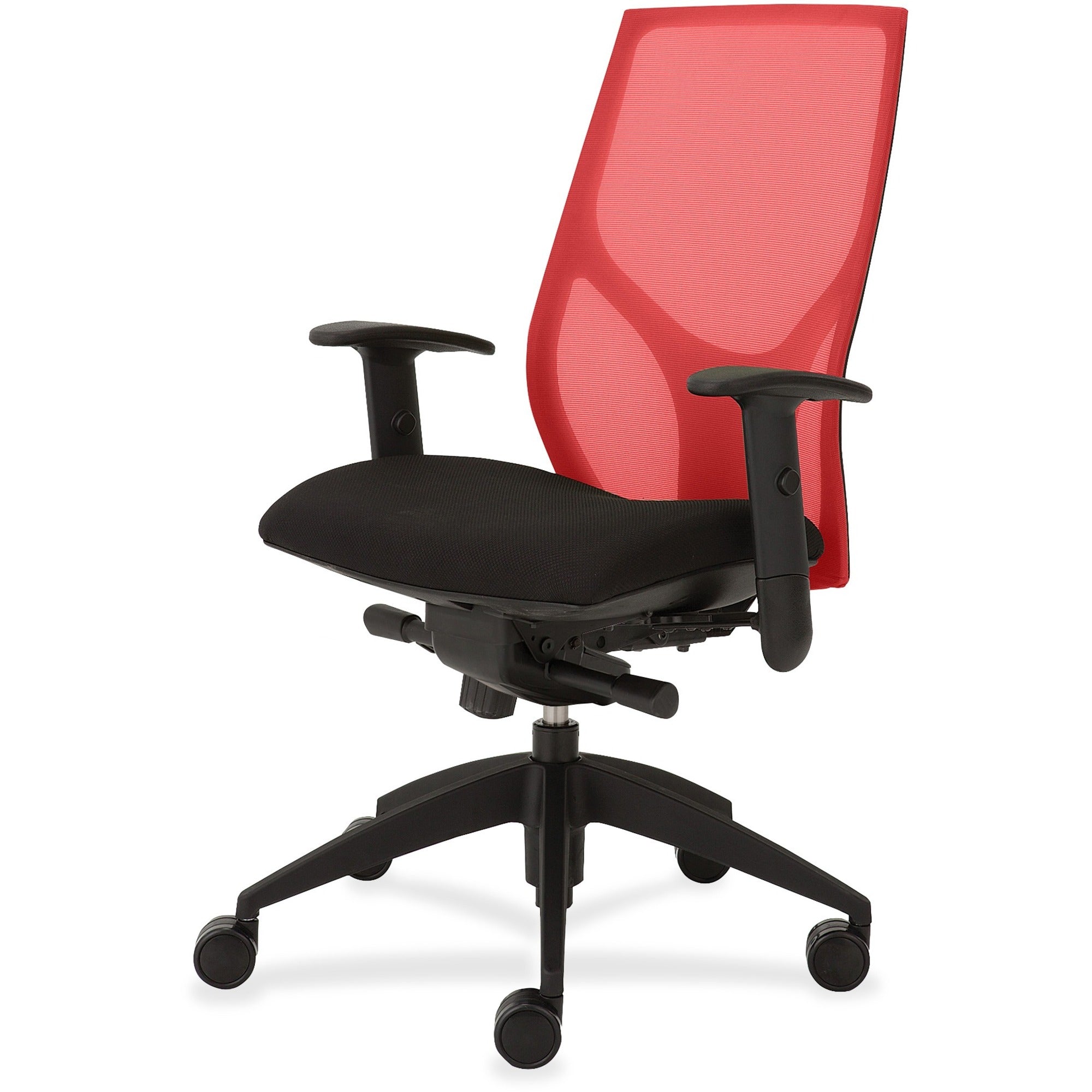 9 to 5 Seating Vault 1460 Task Chair, Black Mesh Back, Black Seat, 5-Star Base, Adjustable Arms, 1 Each