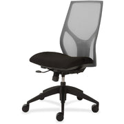 9 to 5 Seating Vault 1460 Armless Task Chair, Black Mesh Back, Black Seat, 5-Star Base, 1 Each