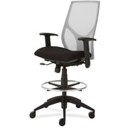 9 to 5 Seating Vault 1468 Task Stool, Black Seat, 5-Star Base, Adjustable Arms and Back, Pneumatic Height, 1 Each
