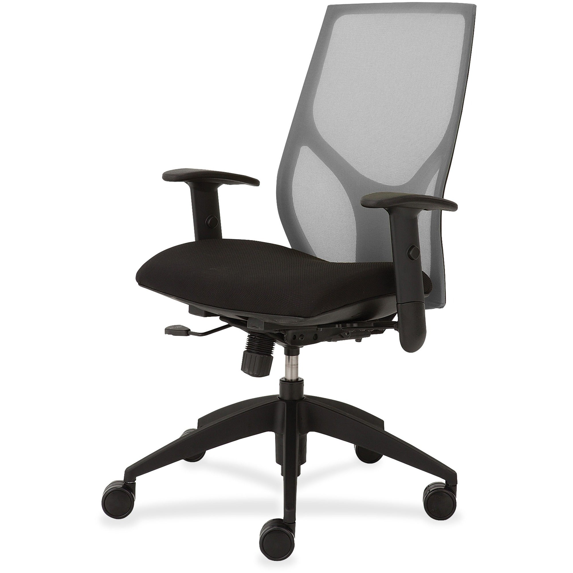 9 to 5 Seating Vault 1460 Task Chair, Black Mesh Back, Black Seat, 5-Star Base, Adjustable Arms and Seat, 1 Each