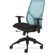 9 to 5 Seating Vault 1460 Task Chair, Black Mesh Back, Black Seat, 5-Star Base, Adjustable Arms and Seat, 1 Each