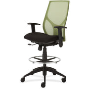 9 to 5 Seating Vault 1468 Task Stool, Black Seat, 5-Star Base, Adjustable Arms and Back, Pneumatic Height, 1 Each