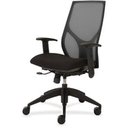 9 to 5 Seating Vault 1460 Task Chair, Black Mesh Back, Black Seat, 5-Star Base, Adjustable Arms and Back, 1 Each