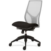 9 to 5 Seating Vault 1460 Armless Task Chair, Black Seat, Mesh Back, 5-Star Black Base, Adjustable Height and Depth, 1 Each