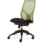 9 to 5 Seating Vault 1460 Armless Task Chair, Black Mesh Back, Black Seat, 5-Star Base, Adjustable Height and Depth, 1 Each