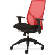 9 to 5 Seating Vault 1460 Task Chair, Black Mesh Back, Black Seat, 5-Star Base, Adjustable Arms, 1 Each