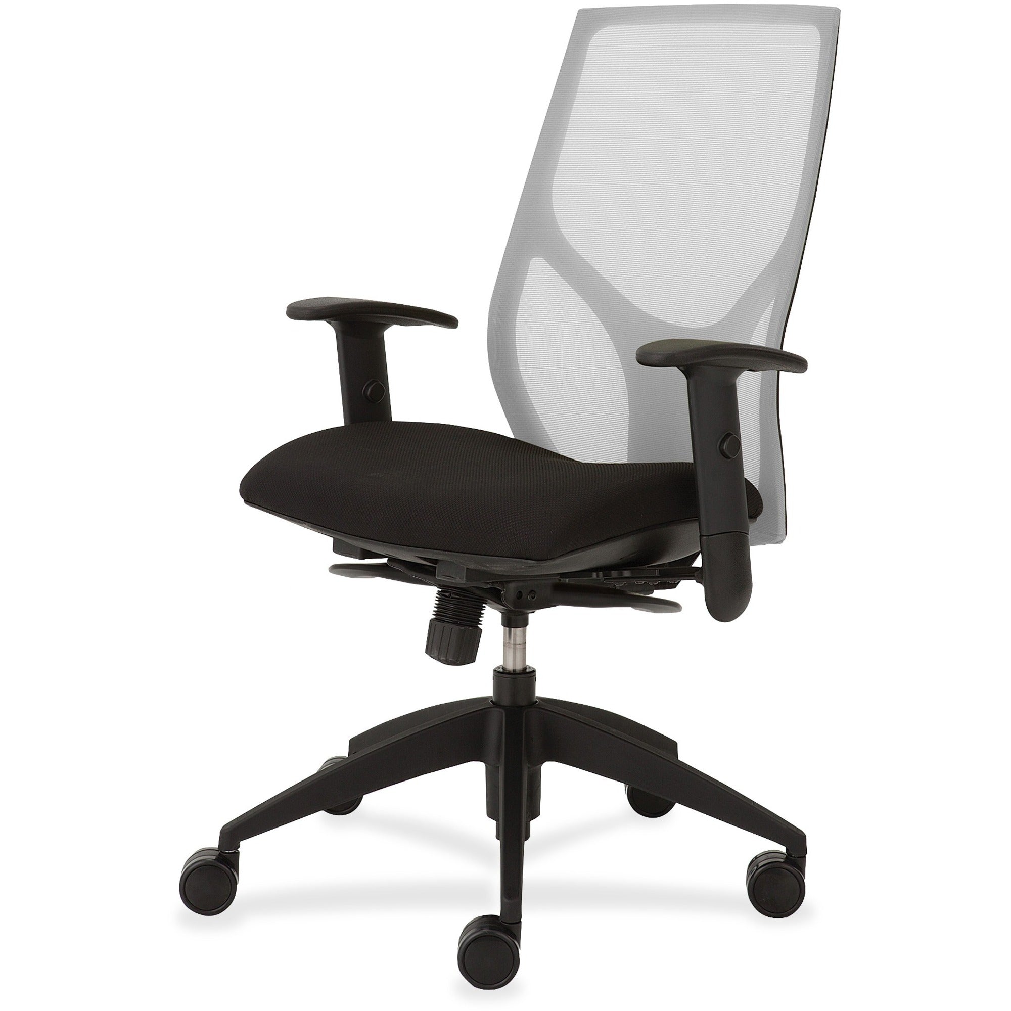 9 to 5 Seating Vault 1460 Task Chair, Black Mesh Back, Black Seat, 5-Star Base, Adjustable Arms and Seat, 1 Each