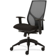9 to 5 Seating Vault 1460 Task Chair, Black Mesh Back, Black Seat, 5-Star Base, Adjustable Arms and Back, 1 Each