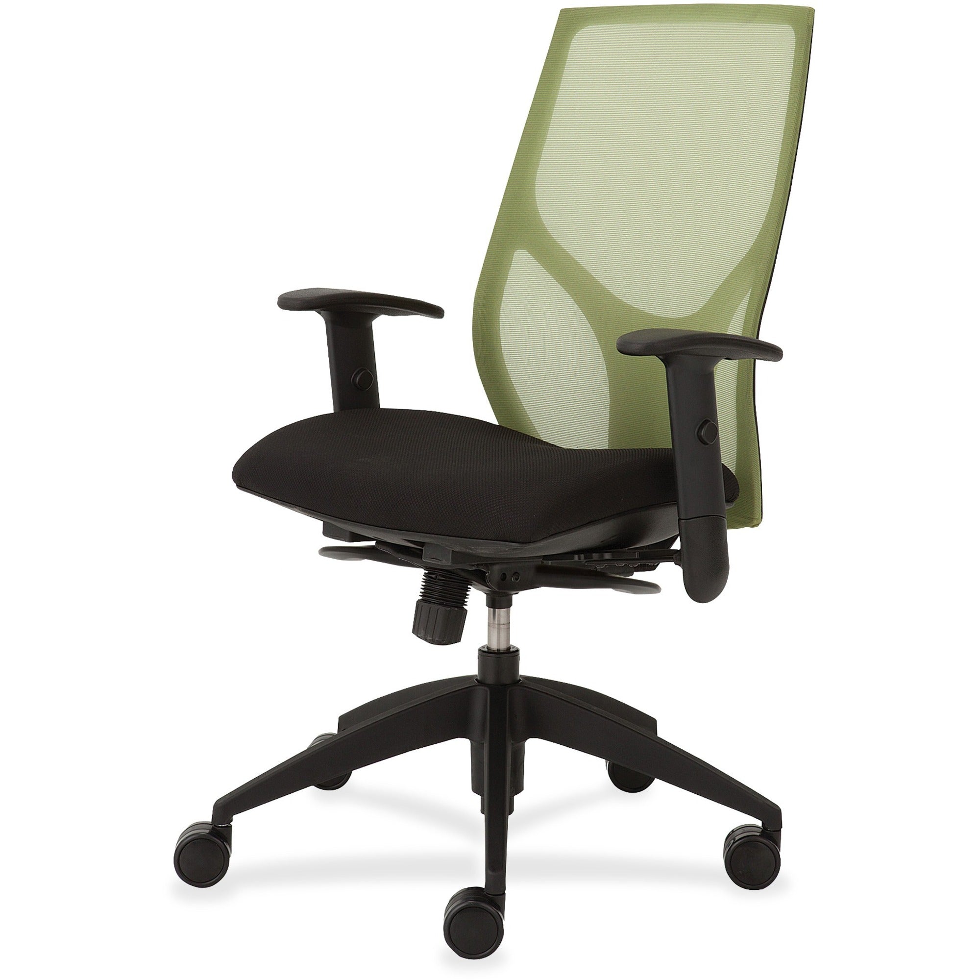 9 to 5 Seating Vault 1460 Task Chair, Black Seat, Mesh Back, 5-Star Base, Adjustable Arms and Back, 1 Each