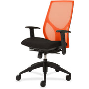 9 to 5 Seating Vault 1460 Task Chair, Black Mesh Back, Black Seat, 5-Star Base, Adjustable Arms and Seat, 1 Each
