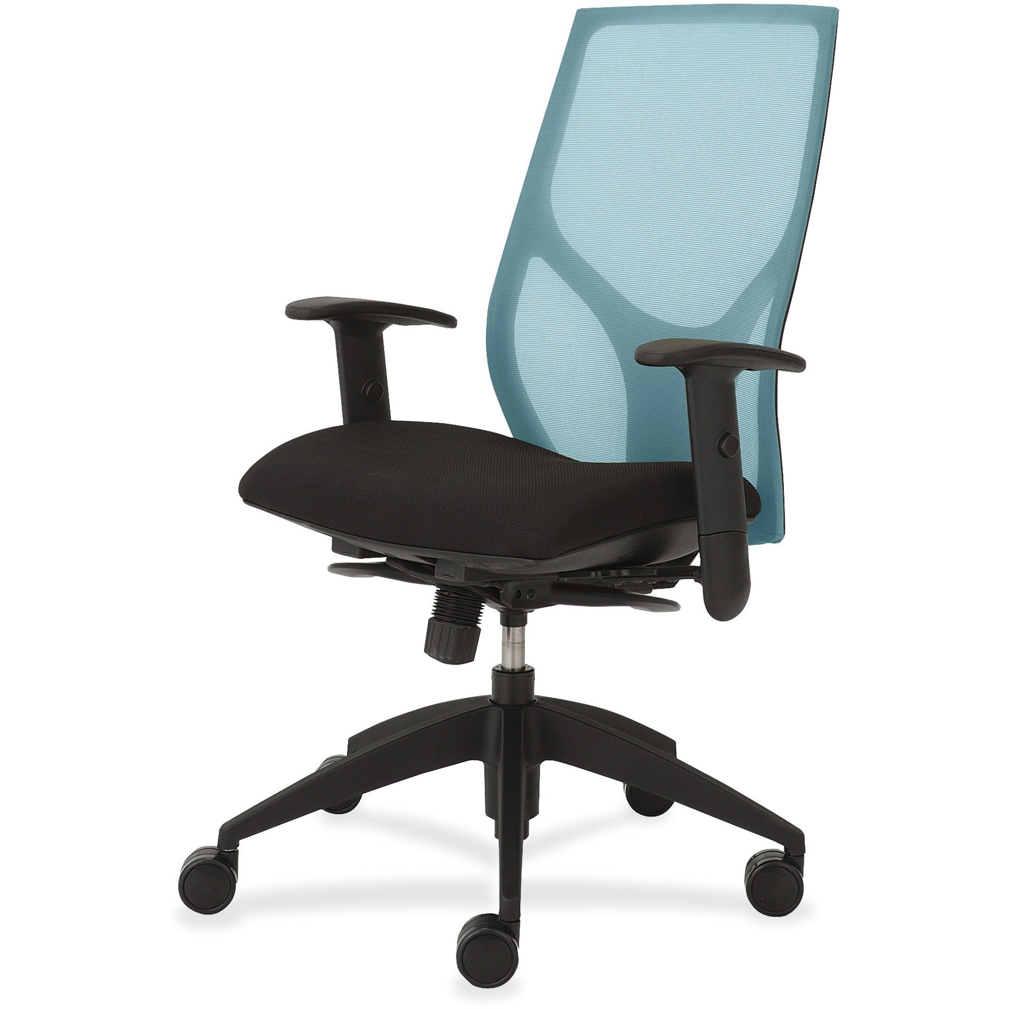9 to 5 Seating Vault 1460 Task Chair, Black Mesh Back, Black Seat, 5-Star Base, Adjustable Arms, 1 Each