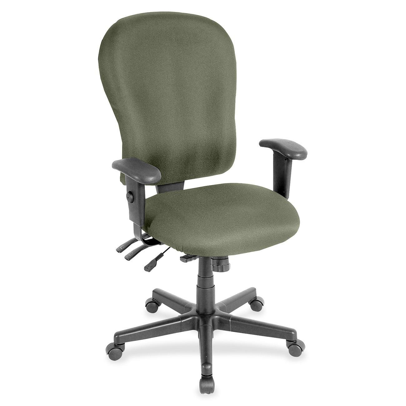 Eurotech 4x4 XL FM4080 High Back Executive Chair, Sage Fabric, 5-Star Base, Adjustable Arms and Back, 1 Each