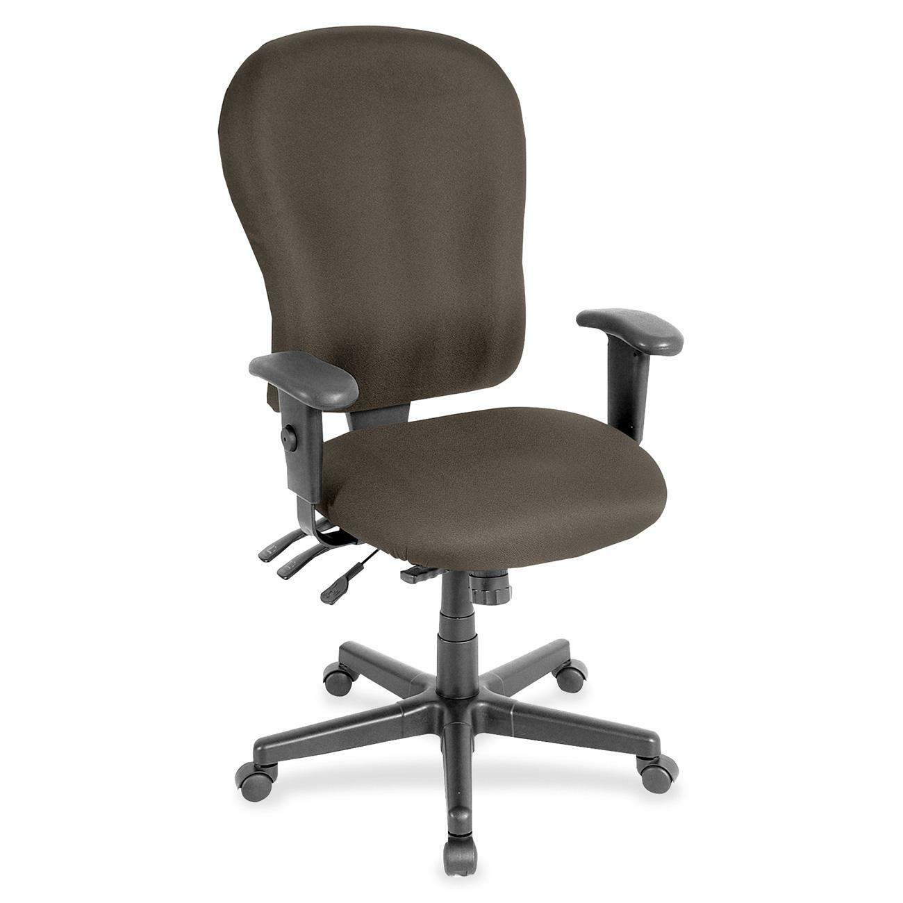 Eurotech 4x4 XL FM4080 High Back Executive Chair, Stonewall Fabric, 5-Star Base, Adjustable Arms and Back, Shire Stonewall Color, 1 Each