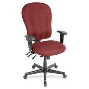 Eurotech 4x4 XL FM4080 High Back Chair, Fabric Seat and Back, Tulip Color, 5-Star Base, Shire Tulip, 1 Each