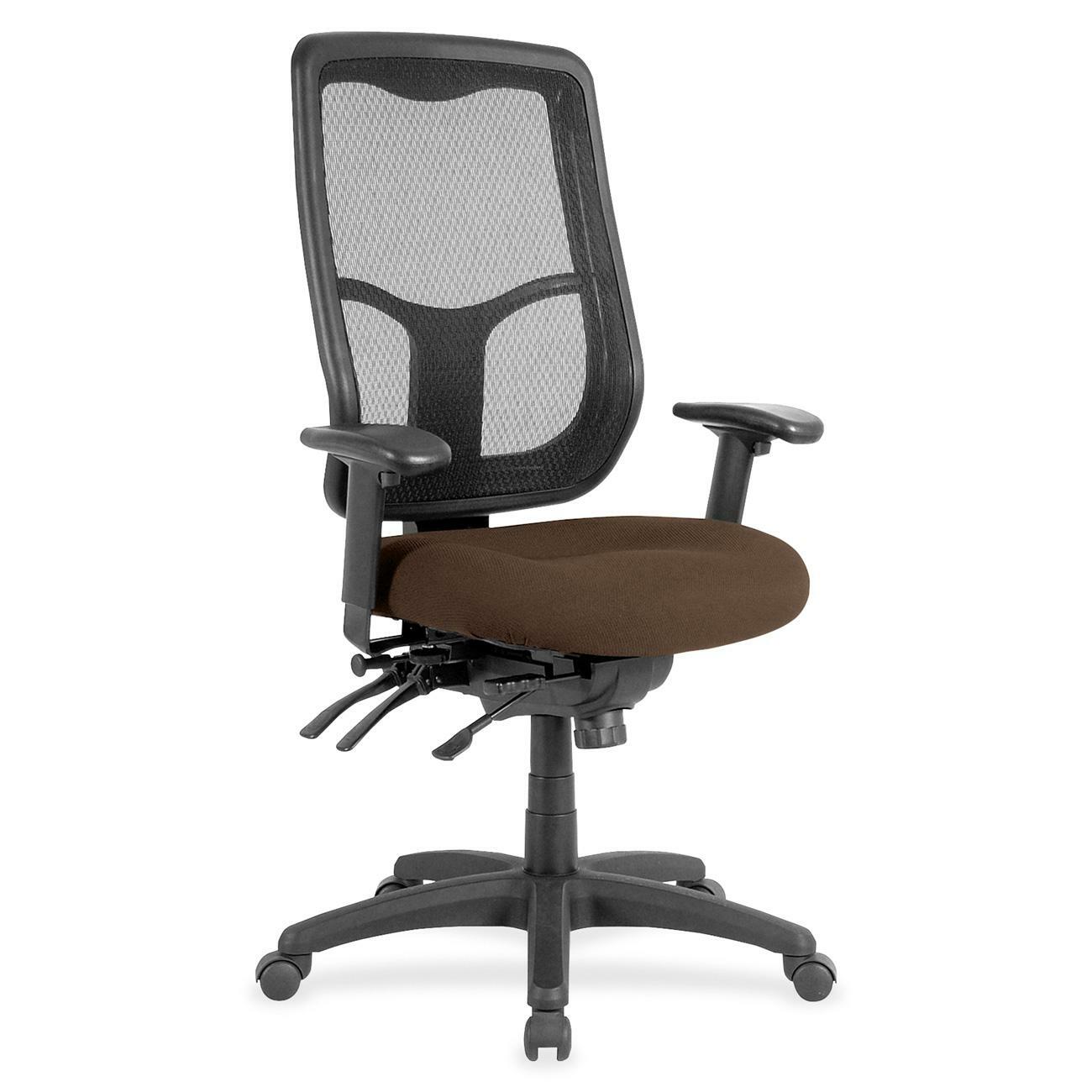 Eurotech Apollo High Back Multi-funtion Task Chair - Mudslide Seat Color - Fabric Seat Material - 5-star Base - Canyon Mudslide - 1 Each