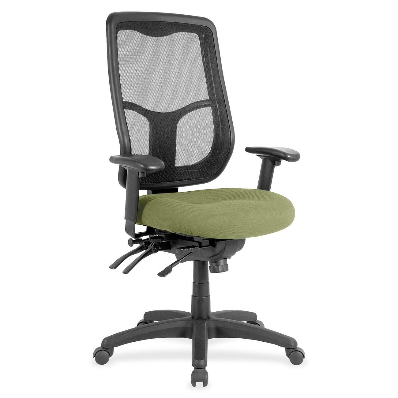 Eurotech Apollo High Back Multi-funtion Task Chair - Cress Seat Color - Fabric Seat Material - 5-star Base - Fuse Cress - 1 Each