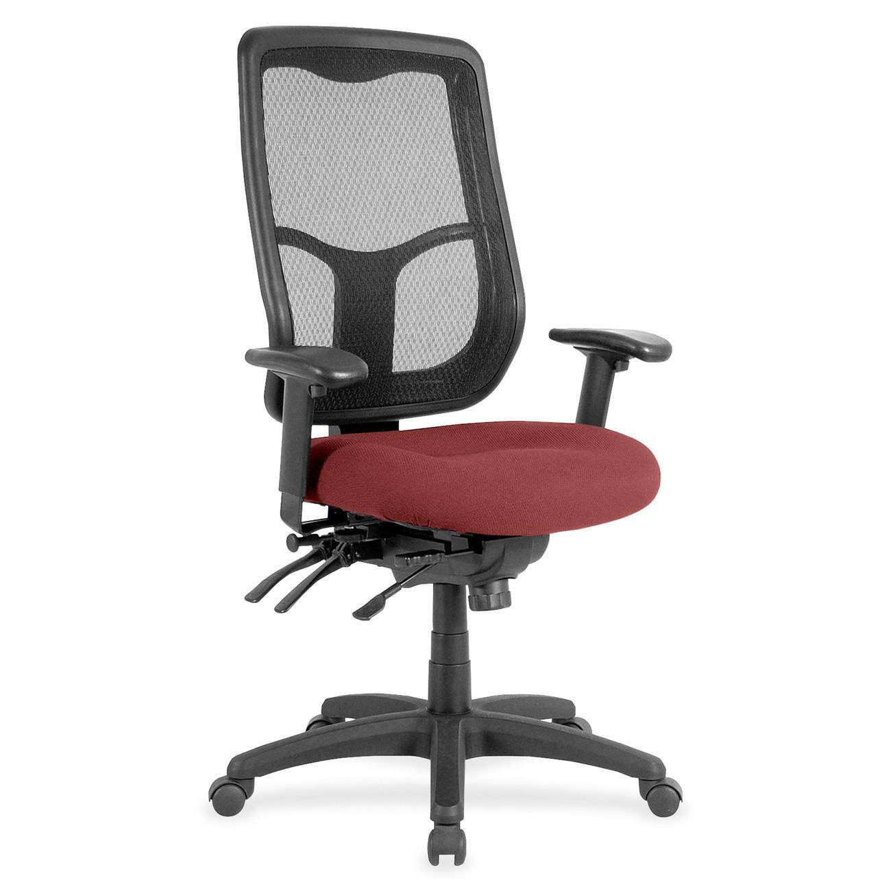 Eurotech Apollo High Back Multi-funtion Task Chair - Tulip Seat Color - Fabric Seat Material - 5-star Base - Shire Tulip - 1 Each