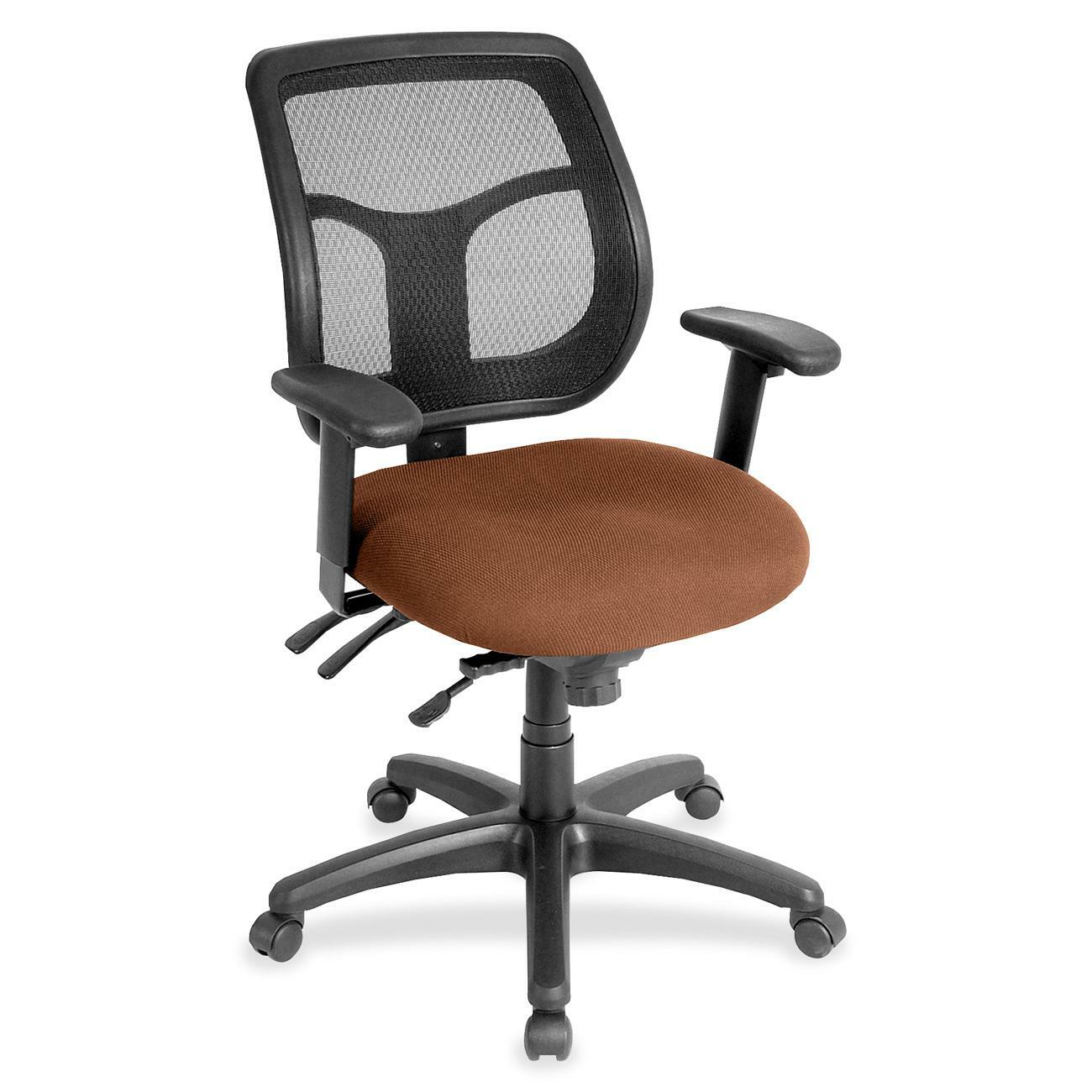 Eurotech Apollo MFT9450 Task Chair - Nutmeg Seat Color - Fabric Seat Material - 5-star Base - Canyon Nutmeg - 1 Each