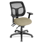 Eurotech Apollo Task Chair, Pumice Fabric Seat, Mesh Back, Adjustable Arms and Back, 5-Star Base, Forte Pumice, 1 Each