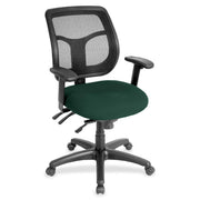 Eurotech Apollo Task Chair, Forest Fabric Seat, Mesh Back, 5-Star Base, Adjustable Arms and Back, 1 Each