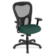 Eurotech Apollo MM9500 Highback Executive Chair, Chive Fabric Seat, Mesh Back, 5-Star Base, 1 Each