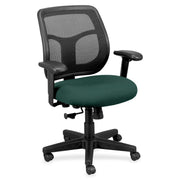 Eurotech Apollo Task Chair, Chive Fabric Seat, Mesh Back, Adjustable Arms, 5-Star Base, Forte Chive, 1 Each