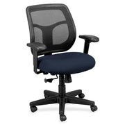 Eurotech Apollo Task Chair, Cadet Blue Fabric Seat, Mesh Back, Adjustable Arms and Seat, 5-Star Base, 1 Each
