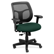 Eurotech Apollo Task Chair, Forest Fabric Seat, Mesh Back, Adjustable Arms and Seat, 5-Star Base, 1 Each