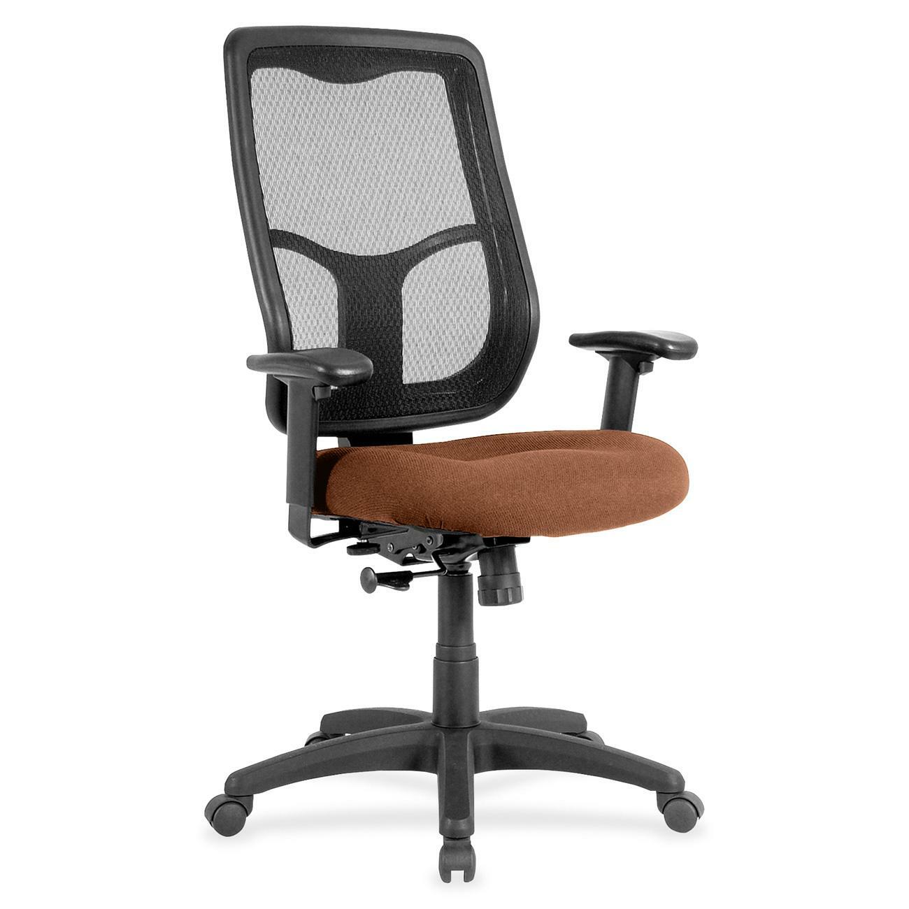Eurotech Apollo MTHB94 Executive Chair, Nutmeg Fabric Seat, Mesh Back, 5-Star Base, Canyon Nutmeg, 1 Each